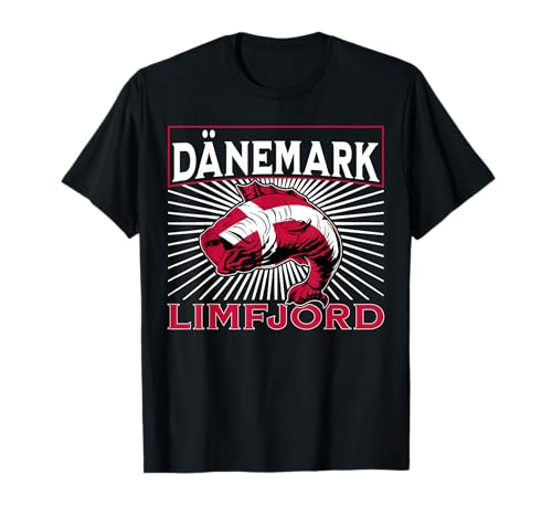 Dänemark Limfjord Fisch-Design T-Shirt