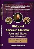 History of American Literature: Facts and Fiction (From 1607 to Present)