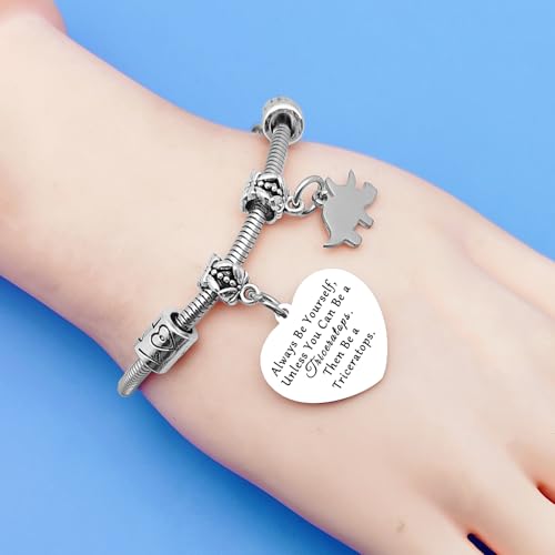 Dinosaur Gifts for Women Jewelry Dinosaur Triceratops Bracelet Funny Dinosaur Gifts Dinosaur Lovers Gift Animal Lover Gift for Girls Friends Sister Coworker Christmas Birthday Gifts3