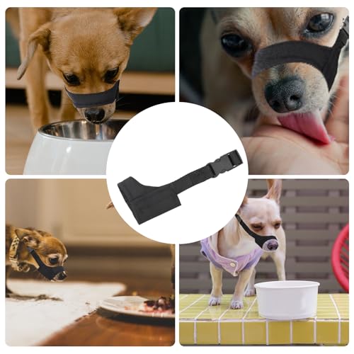 Maulkorb für Kleine und Mittelgroße Hunde mit Kurzer Schnauze, Maulkorb Gegen Beißen Dog Muzzle für Chihuahua Shih Tzu, Schnauzenumfang 8,9-10,8cm