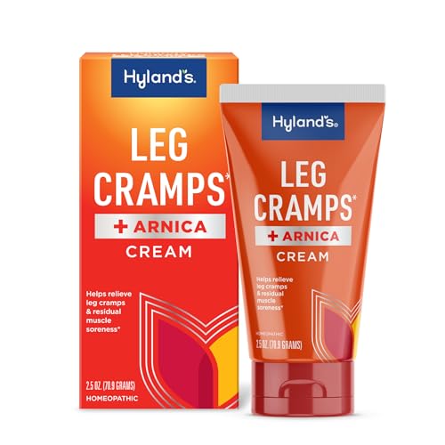 Arnica Gel Pain Relief, Leg Cramp Ointment by Hyland's Naturals, Natural Relief of Calf, Leg and Foot Cramp, 2.5 oz