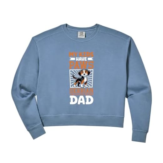 Womens Serbian Tricolour Hound Dad Comfort Colors Crop Sweatshirt
