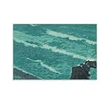 画家 東山魁夷 風景画 潮声 ポスター クール ポスター 壁アート キャンバス 印刷 アートパネル オフィス装飾 ぶら下がる 版画 ギフト20x30inch(50x75cm)