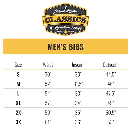 FROGG TOGGS Babador masculino clássico Pro Advantage impermeável respirável