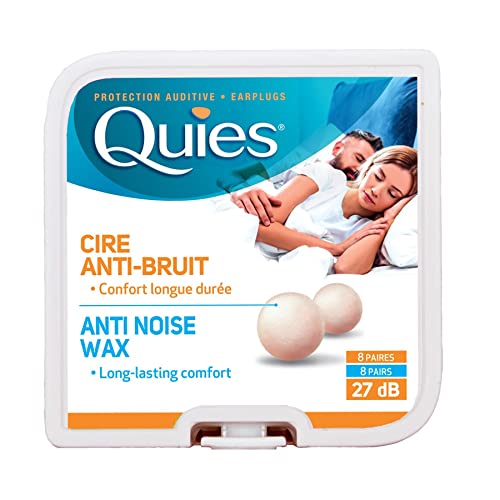 Caswell-Massey Quies Earplug Natural Wax, 8-Pairs
