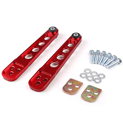 Dyno Racing 2PCS Rear Lower Control Arm Subframe Brace Tie Bar Arms ASR Kit For Honda Civic 2001-2005 ES DX LX SI EM EP3 RD