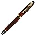 Xiaoyu Jinhao 450A Fountain Pen with Push in Style Ink Converter Removable, 18 KGP Medium Nib, Brown