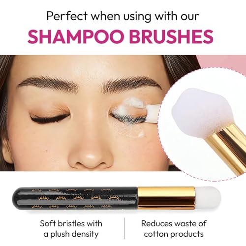 Nicmeetu 2.0 100Ml Lash Shampoo For Lash Extensions.Gentle Eyelash Cleanser 1 Pcs Usb Lash Fan 50 Pcs Eyelash Brushes 100 Pcs Micro Brush 2 Pcs Lash Shampoo Brush 2 Pcs Compressed Sponge And Rinse Bottle thumb #6