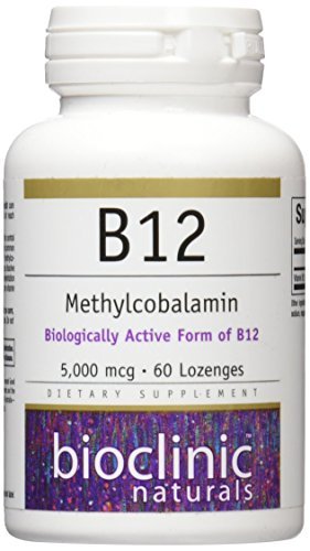 Bioclinic Naturals B12 Methylcobalamin Vitamins, 60 Count by Bioclinic