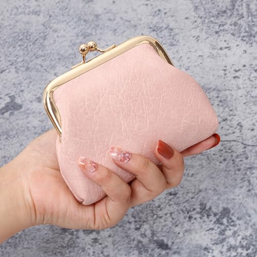 Image of Cute Floral Buckle Coin Purses Vintage Pouch Kiss-lock Change Purse Wallets