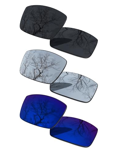 Image of 3 Pair Polarized Replacement Lenses for Oakley Gascan OO9014 Pack