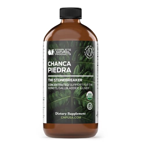 Chanca Piedra Organic Liquid Extract 16oz - Natural Stone Breaker Dissolver Kidney Cleanse Support Phyllanthus Niruri Concentrate Tincture Alcohol Free Cold Pressed Concentrate Formula USA Made