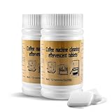 24 Stück Reinigungstabletten für Kaffeevollautomaten und Kaffeemaschinen, Kaffeefettlöser Tabletten für Siemens, Jura, Krups, Bosch, Miele, Melitta, WMF(24x5g)