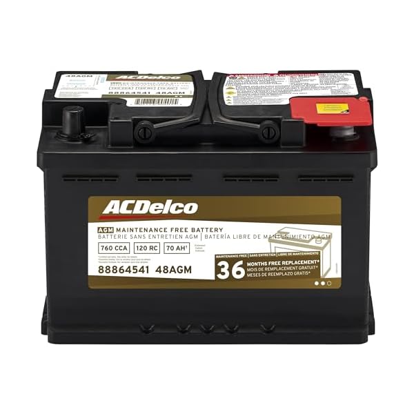 ACDelco Gold 48AGM (88864541) 36 Month Warranty AGM BCI Group 48 Battery