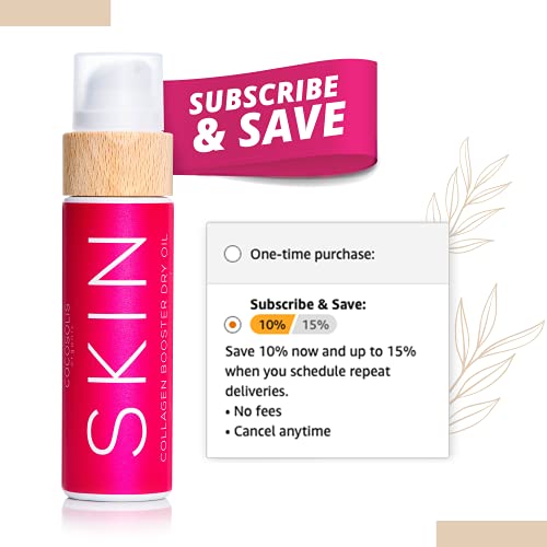 Cocosolis Skin Collagen Booster Bio Oil – Anti-Aging Collagen Lotion For Skin Tightening With Rosehip And Essential Oils – Collagen Oil For Face And Body - Smooths And Reduces Wrinkles #TOP3