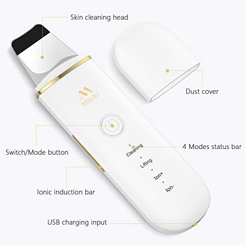 Skin Scrubber, Misiki Facial Deep Cleansing and Blackhead Removal Tool, Face Skin Pore Clean and Exfoliator, Comedone Extractor, Facial Lifting Treatment