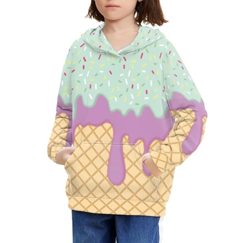 Coloranimal Unisex Girls and Boys Long Sleeve Hoodies Hoody Athletic Pullover Sweatshirts Tops Age 6-16year4