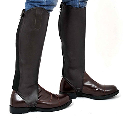 Riders Trend - Ghette in pelle con interni in
