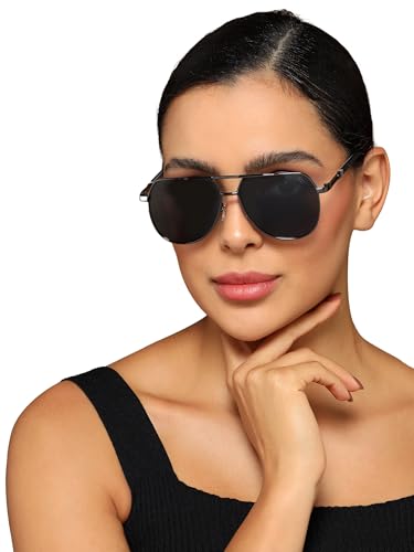 Image of EYEJACK by Voyage UV Protected & Polarized Aviator Sunglasses for Men & Women