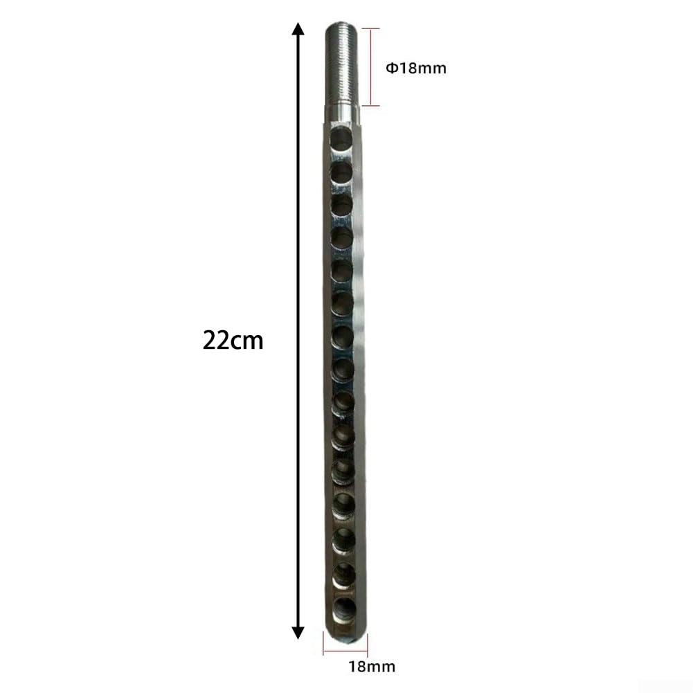Estensore per cavi in acciaio di alta qualità, diametro 2 cm, per macchine per cavi di casa, palestra, gancio di sicurezza, accessorio da 30 cm, 20 fori (15 fori a)
