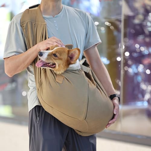 ペットスリング 中型犬 犬 スリング ハンドバッグ 小型犬 通気性ハーネス 犬猫対応 ペット用品 猫用ペットバッグ スリングバッグ 安心設計 斜めがけバッグ お出かけ便利アイテム ペットキャリー調節可能 洗濯機対応 折り畳み省スペース 散歩 通院 旅行