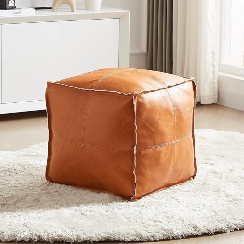 Louis Donné Unstuffed Ottoman Cover Pouf Quadratisches Sitzpouf...