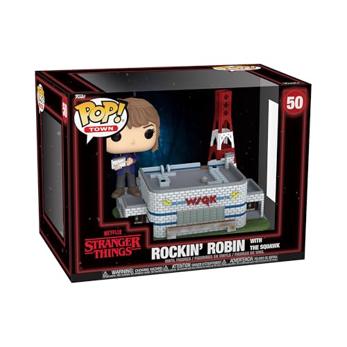 Funko Pop! Town: Stranger Things - Rockin Robin with The Squawk - Collectable Vinyl Figure - Gift Idea - Official Merchandise - Toys for Kids & Adults - TV Fans - Figure for Collectors and Display