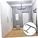 Cabilock Shaped Ceiling Storage Rack for Garage Construction Heavy Load Capacity Wall Mounted Organizer for Bikes Tools and Fishing Rods Clutter