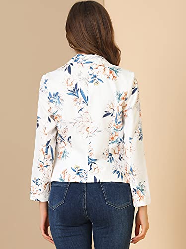 Veste légère ouverte devant coupe fluide et confortable motif floral