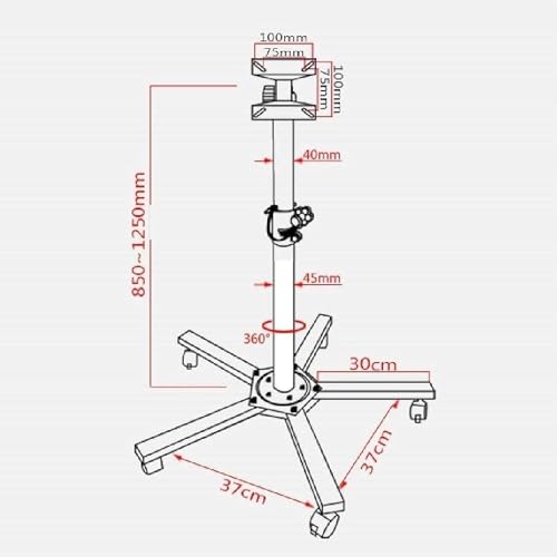 Soporte móvil para TV con ruedas miniatura 2