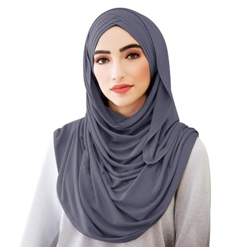 Hijab for Women Muslim Cross Lightweight Soft Head Scarf Long Shawl Islamic Scarves Head Wrap3