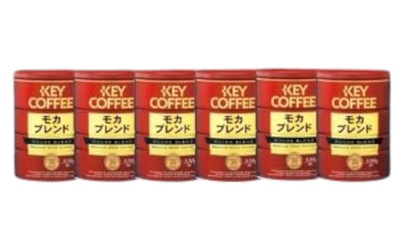 Amazon.co.jp: キーコーヒー 缶 モカブレンド 320g×6缶 粉 KEY COFFEE