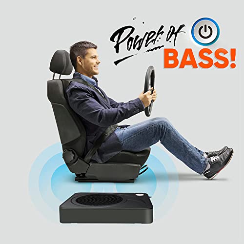 Zoook Moto69 MonsterX1 240-Watts RMS or 2400 Watts PMPO Underseat 8-inch Car Subwoofer with Inbuilt Amplifier (Black)