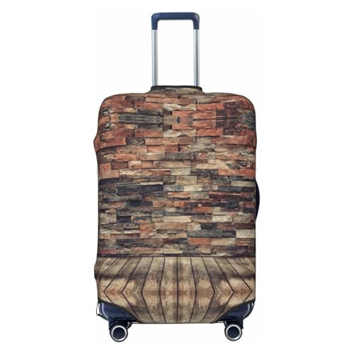 Brick Wall Print Luggage Suitcase Cover Protector Luggage Washable Covers With Concealed Zipper