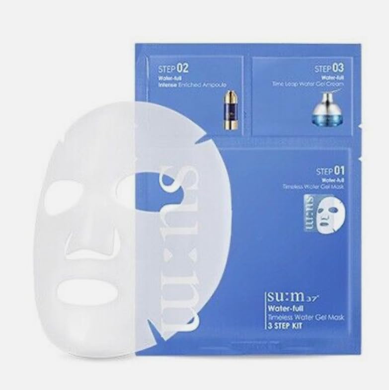 Generic Su;m37 Korea Skin Care New Keep The Skin Moisture Waterfull Marine Relief Gel Mask 3 Steps 10pcs