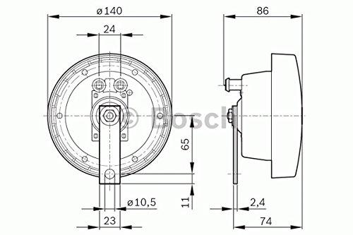 Bosch 0320223144 Supertone Disc Horn, (Box of 1)