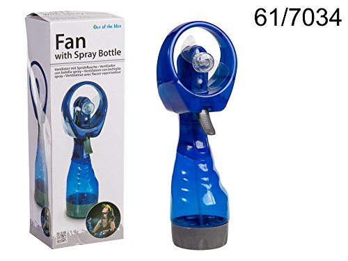 Out of the Blue 61/7034 - ventilator met spuitfles, ca. 29 cm, blauw, van kunststof, werkt op batterijen, in geschenkdoos - Image 6