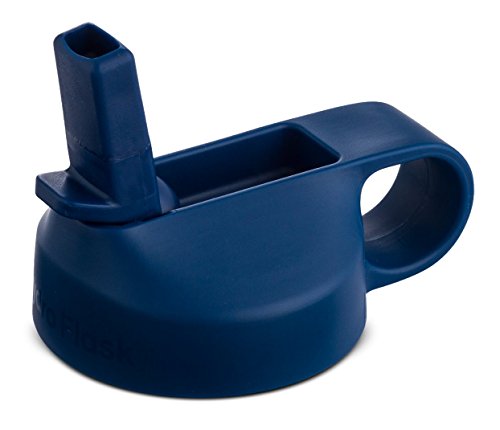 HYDRO FLASK Bottle Wide Mouth Straw Lid Cobalt, 1 EA