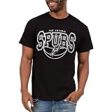 Junk Food NBA - San Antonio Spurs Monochromatic Arch Adult SS T-Shirt Black