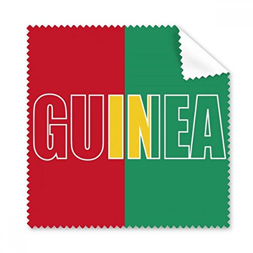 Chiffon de nettoyage écran et lunettes drapeau Guinée 5pcs