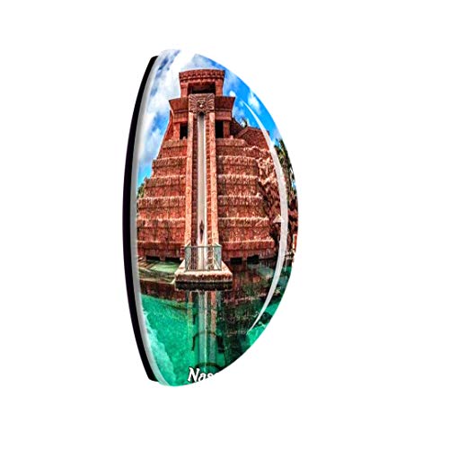 Imán de nevera cristal 3D Atlantis Paradise Island miniatura 2