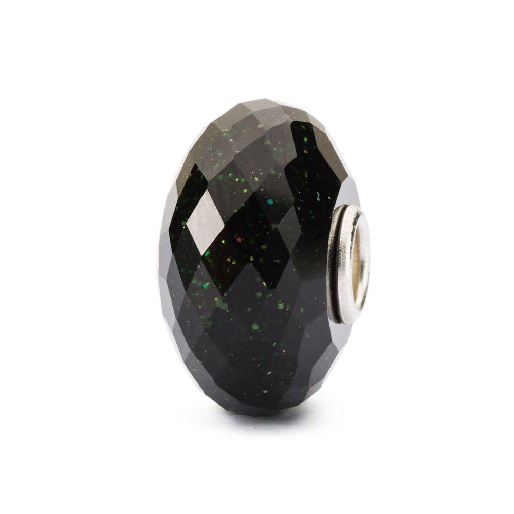 Trollbeads Pietra d'oro verde sfaccettata, small, Vetro, 0