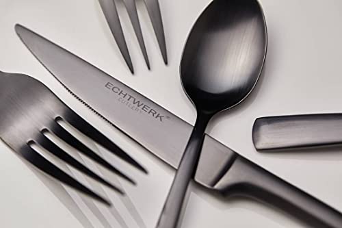 ECHTWERK Tafelbesteck Avelino, 30-teilig, Essbesteck für bis zu 6 Personen, Edelstahl 18/10, mattiert, Hochwertiges Besteck Set… – Ansicht 7