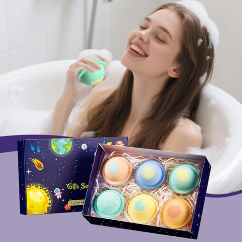Boules de bain lot de 6 faites à la main pour le nettoyage de la peau