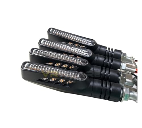 PBCGTFHJK 4PCS L-ed Turn Signals Motorcycle Flasher Arrow Motorcycle Turn Signals Light Motorcycle Light Fit for yamahaa Kawasak