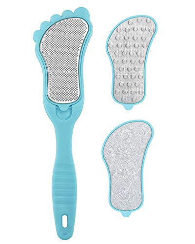3 In 1 Foot File Set Giant Foot File Stainless Steel Removable Dead Skin Remover Foot Scrub Care Tool