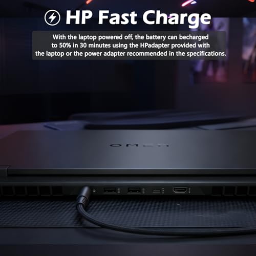 Image of HP OMEN 17.3 inch FHD 144Hz Display AI Gaming Laptop, AMD Ryzen AI 9 365, GeForce RTX 5060, 64GB DDR5+2TB SSD, Dual HyperX Speakers, RGB Numeric Keyboard, Win 11 Home, WiFi 6