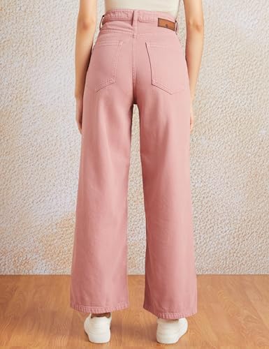 Image of Amazon Brand - Symbol Women Baggy Wide Leg Jeans (High Rise | Full Length) (Available in Plus Sizes)