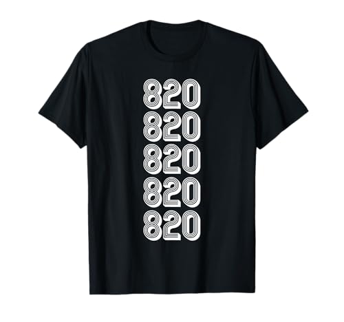 Código de Área 820 Greenville SC Camiseta