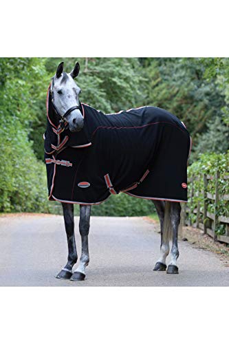 Weatherbeeta Therapy-tec Combo Neck - Schwarz/Silber/Rot